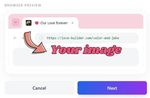 A letter in her browser tab