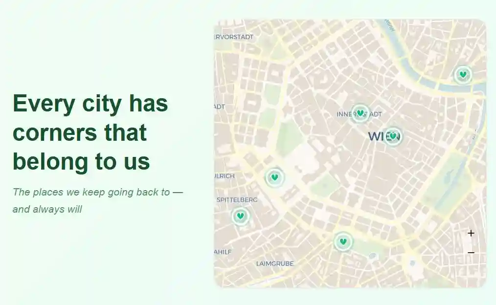 Interactive Map Component: Pin Trips, Favorite Spots, and Meaningful Places