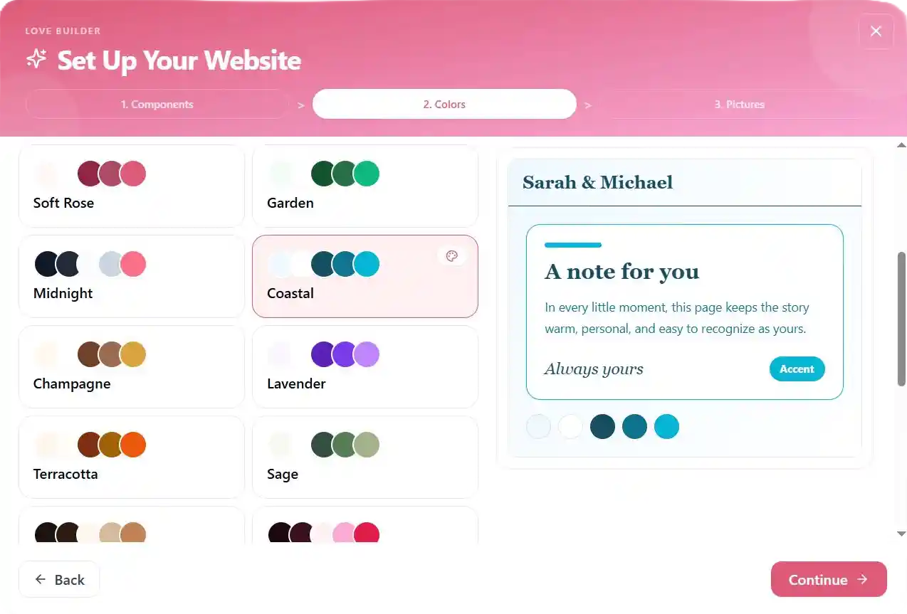 Create a Love Website in 3 Easy Steps With the Love Builder Wizard