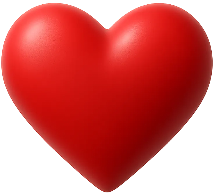 Love website hero section heart