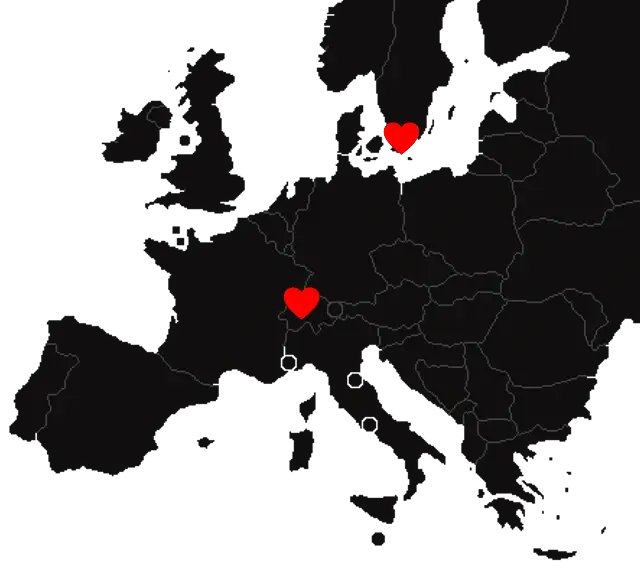 Romantic anniversary website design example