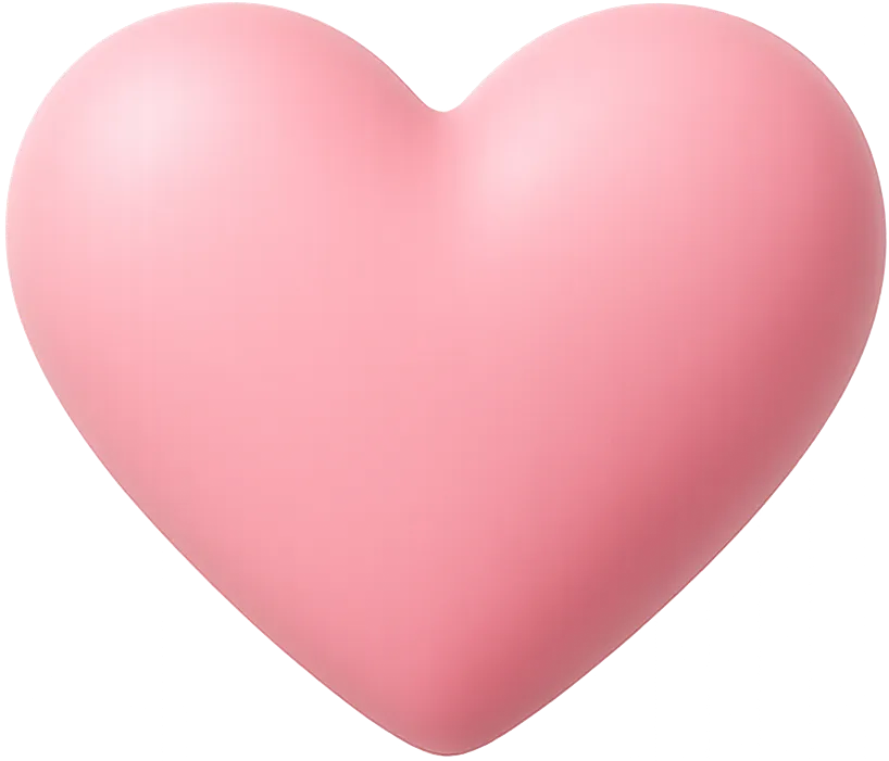 Love website hero section pink heart